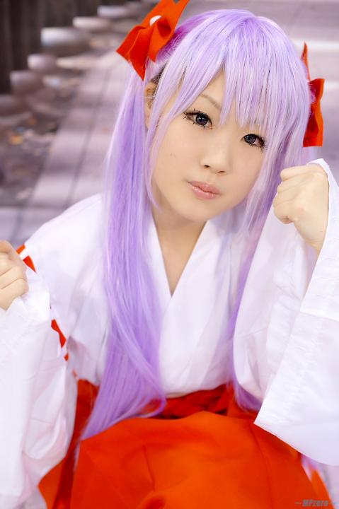 《幸运星》柊镜新年巫女装COSPLAY